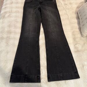 Elegant Black Wide Leg Jeans